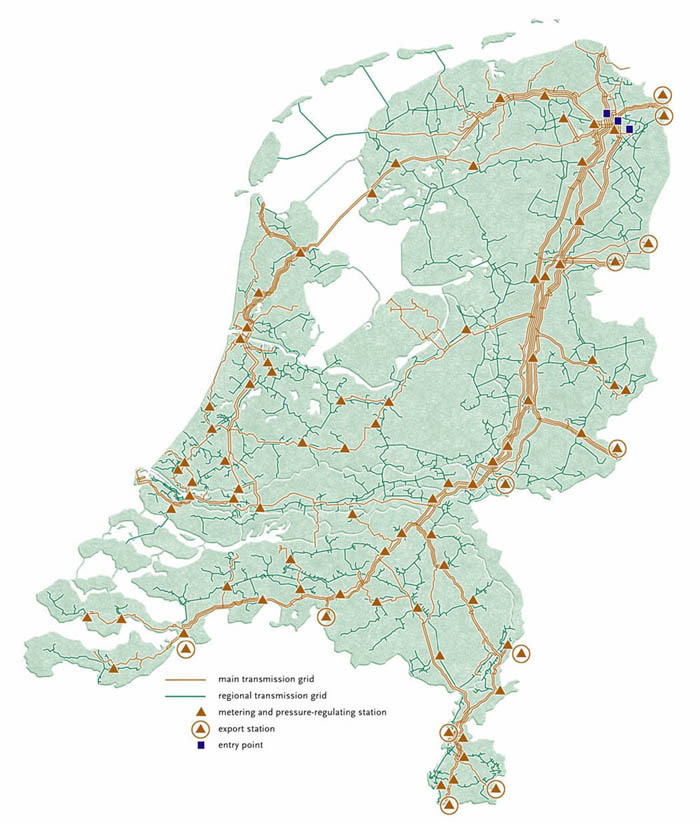 Infographic Gasnet in Nederland
