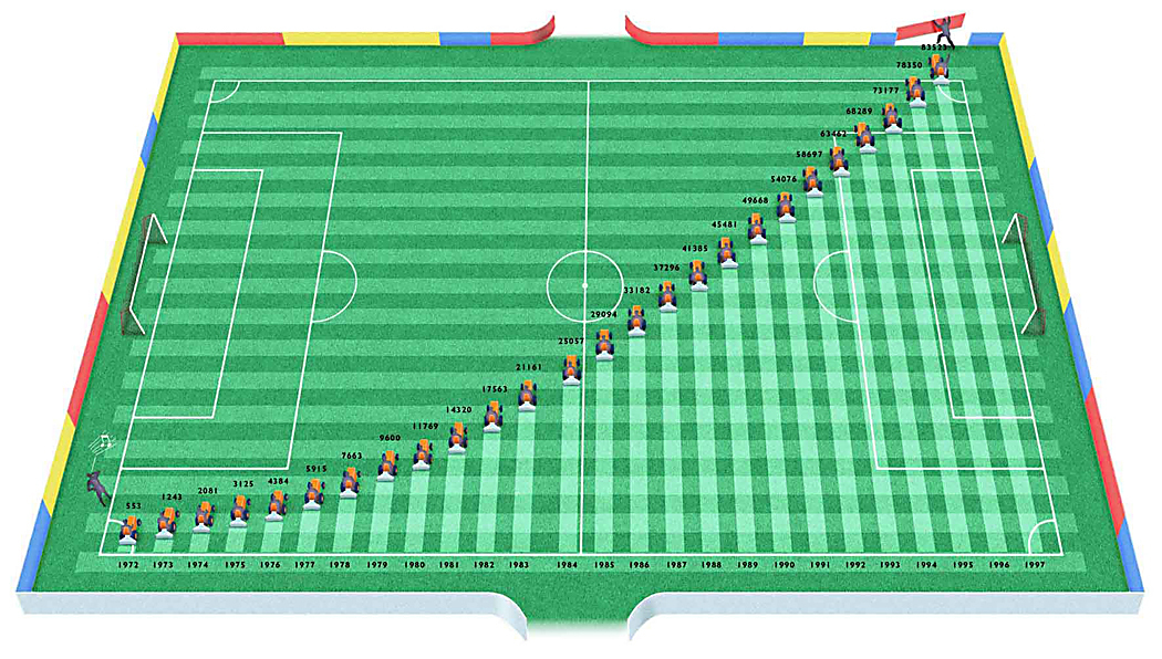 Voetbalveld infographic